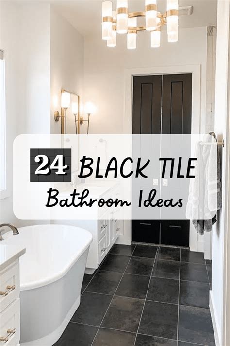 Shiny Black Bathroom Floor Tiles Viewfloor Co