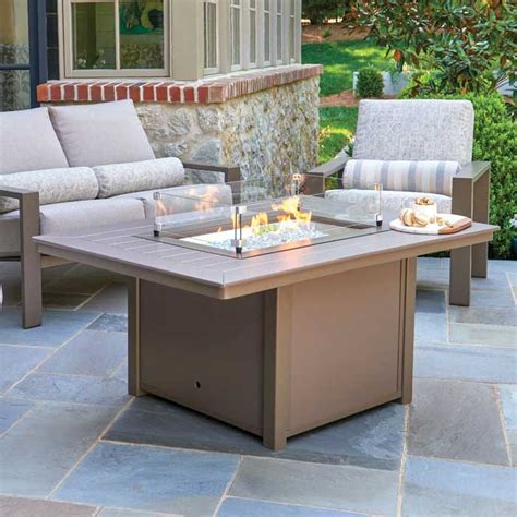 Telescope Aluminum Slat Top Fire Tables | Mountain Home Center