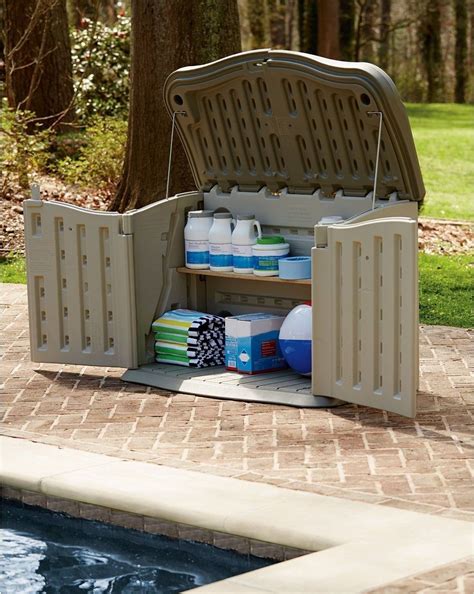 Weather Safe Storage Shed For Pool And Gardening Chemicals