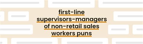 18 Best First-line Supervisors-managers Of Non-retail Sales Workers ...
