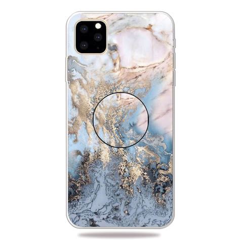 D Marble Soft Silicone Tpu Case Cover With Bracket For Iphone Pro