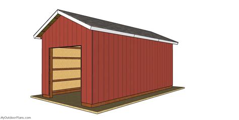 20x30 Pole Barn - Free DIY Plans | MyOutdoorPlans | Free Woodworking Plans and Projects, DIY ...