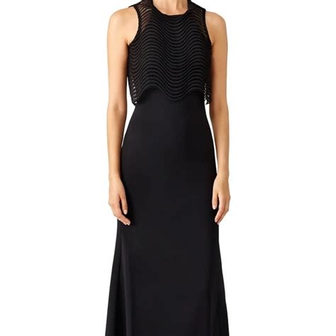 Badgley Mischka Dresses Badgley Mischka Rent The Runway Black Jennifer Wave Popover Gown Sz