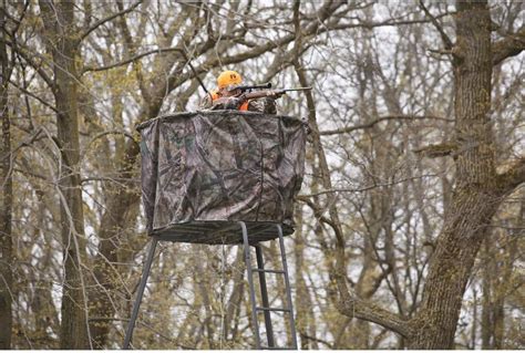 Guide Gear Half Hunting Blind Enclosure 20 Tripod Deer Stand Cover Camo