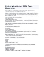 Clinical Microbiology Exam Elaboration Docmerit