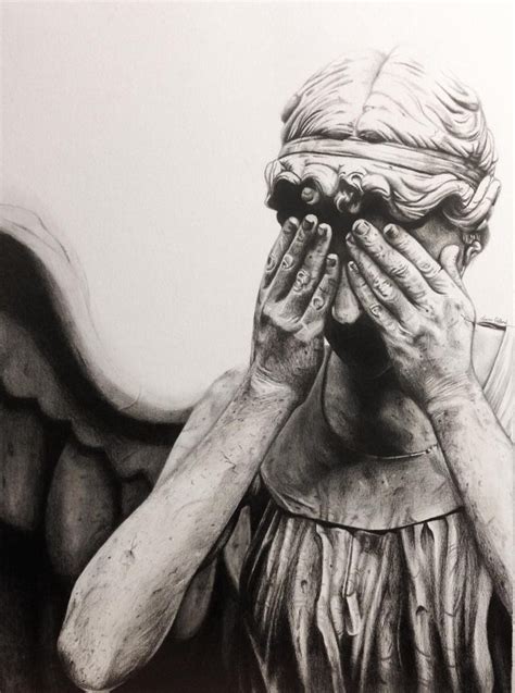 Weeping Angel Drawing By Myawho On Deviantart Angel Drawing Doctor