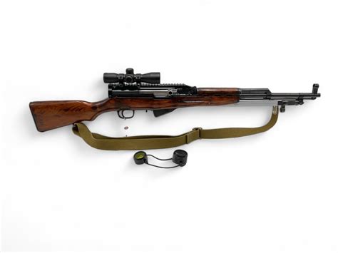 Russian Sks Semi Auto Rifle 762x39 20 Barrel Birch Stock With Uuq 4x32