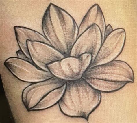 Lotus Flower Tattoo On Woman S Leg