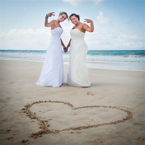 Two Brides Puerto Rico Destination Wedding Equally Wed Modern Lgbtq