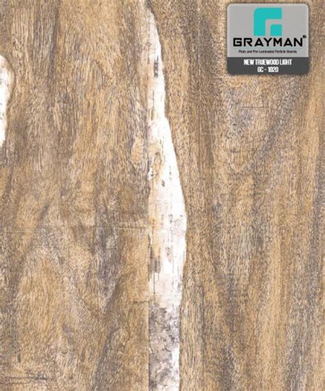 Grayman New Truewood Light GC 1020 Pre Laminated Particle Board