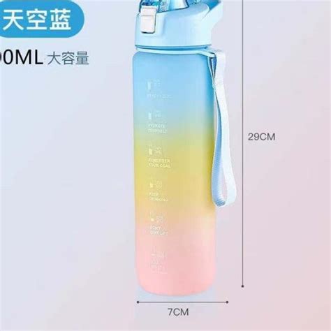 Jual Baru Pastel Botol Minum Tritan Liter Warna Gradasi Pastel