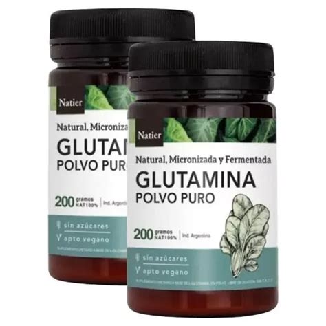 Pack Natier Glutamina Natural Fermentada Polvo X Gramos