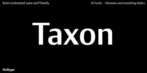 Taxon Fonts | I Love Typography