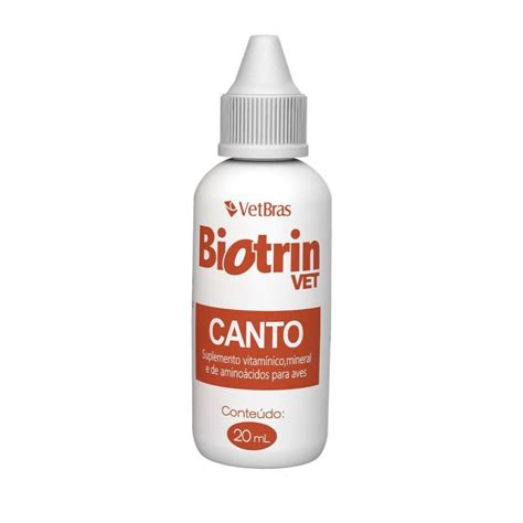 Suplemento Vitam Nico Para Aves Biotrin Vet Canto Ml Canto Das Aves