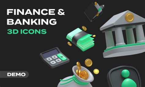 Finance And Banking 3d Icons Demo Figma