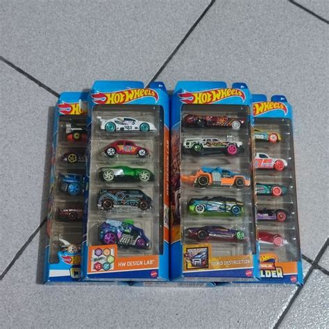 Jual Hot Wheels Gift Set Pack Isi Original Mattel Shopee Indonesia