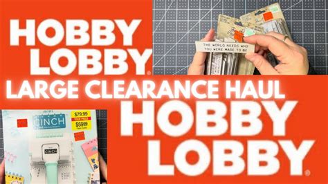 HOBBY LOBBY CLEARANCE HAUL YouTube