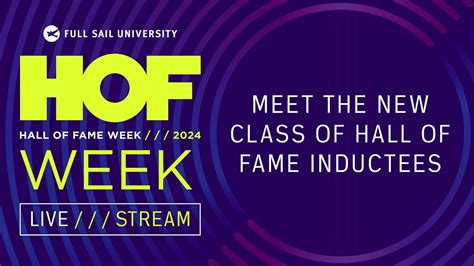 Meet The New Class Of Hall Of Fame Inductees Full Sail University