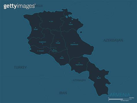 Armenia Map High Detailed Vector Map Of Armenia With Countries