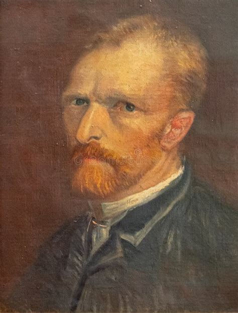 Self Portrait 1887 Vincent Van Gogh Redaktionell Arkivfoto Bild Av