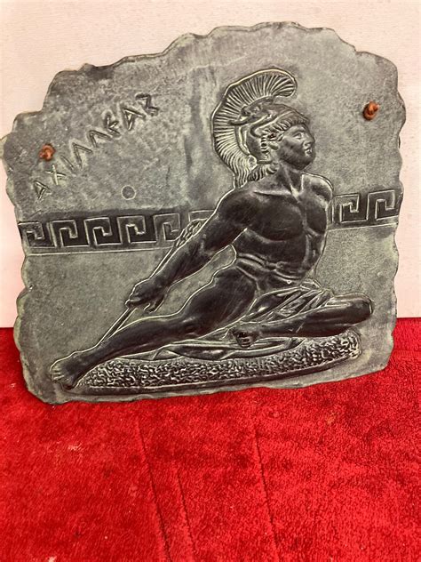 Vintage Ceramic Achilles Nude Portrait Wall Plaque Reproduction Ancient Greek Mythology Etsy