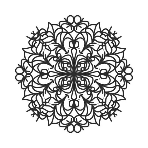 Patrón circular en forma de mandala para decoración de tatuajes de