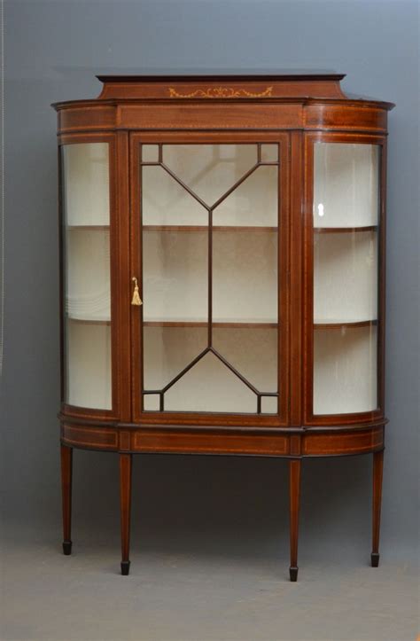 Antique Edwardian Mahogany Display Cabinet