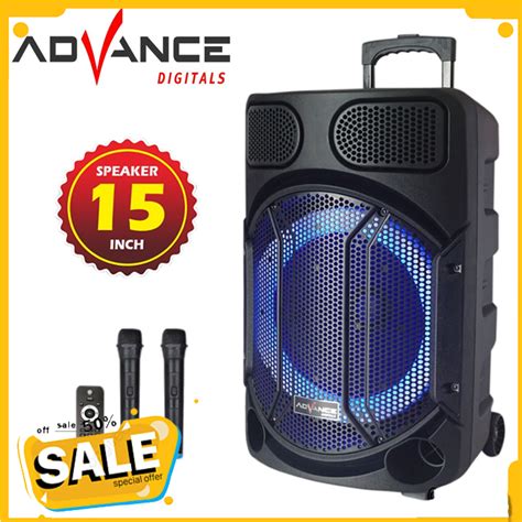 Advance K1503 New Speaker Meeting Bluetooth 15 Inch Free 2 Mic Wireles