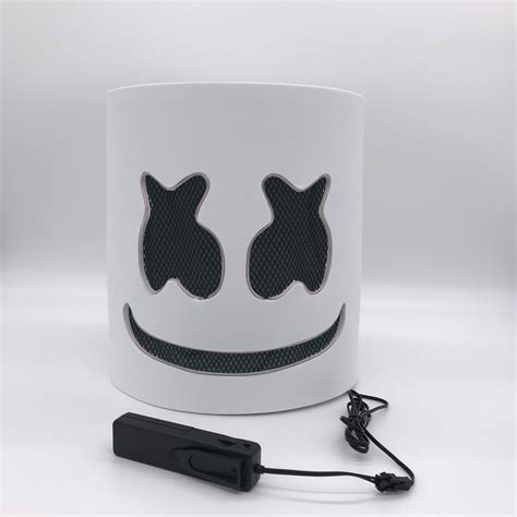 Новая маска диджея Led шлем косплей реквизит Хэллоуин Зефир светильник ...