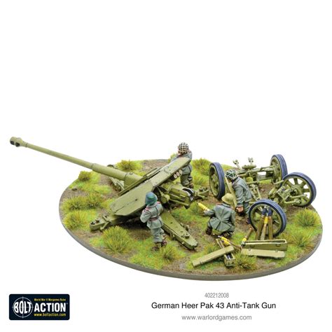 German Heer Pak 43 anti-tank gun – Warlord Games Ltd