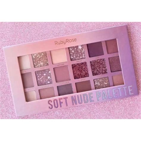 Paleta De Sombras Soft Nude Palette Ruby Rose Hb Shopee Brasil