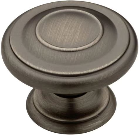 Liberty Harmon 1 3 8 In 35 Mm Heirloom Silver Round Cabinet Knob 12