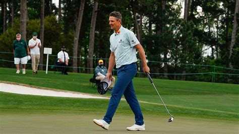 Justin Rose Of England On The No 18 Green During Round 1 Of The