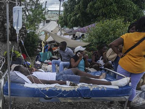 A Tropical Storm Is Drenching Earthquake-Stricken Haiti : NPR