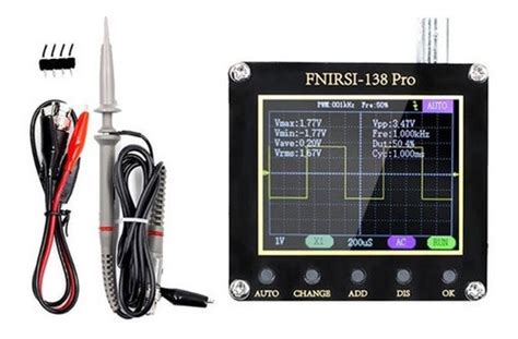 Mini Oscilosc Pio Digital Fnirsi Pro Tft C Probe Frete Gr Tis