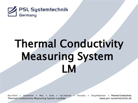 Ppt Thermal Conductivity Measuring System Lm Pour Point Powerpoint