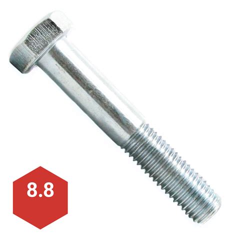 M16 2 0 X 75mm Zinc Plated Hex Head Cap Screw DIN 931 Grade 8 8 K L Jack