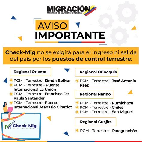 Migraci N Colombia On Twitter Atenci Nviajeros Migracioncol Ya