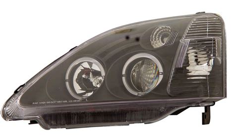 Honda Civic Si Dr Jdm Black Projector Headlights W Halo