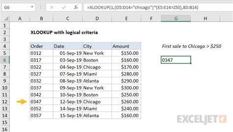 XLOOKUP With Logical Criteria Excel Formula Exceljet