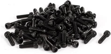 Uxcell 100 Pcs 12 9 Alloy Hex Key Socket Head Cap Screws Bolts Unc 4 40x1 2