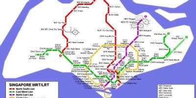 Mrt network map - Mrt station Singapore map (Republic of Singapore)