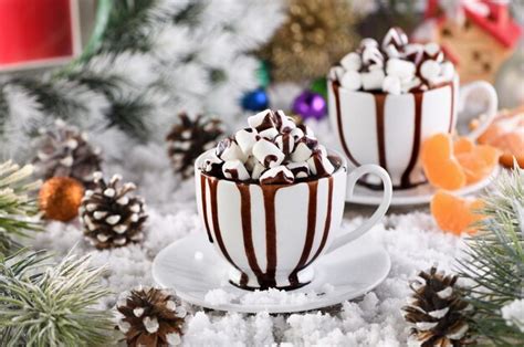 Premium Photo Cup Of Hot Chocolate With Marshmallows