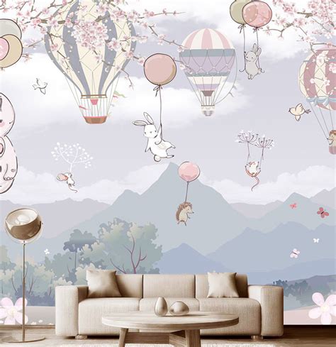 Фотообои на стену детские Модный Дом "Полет Животных" 300x290 см (ШxВ ...