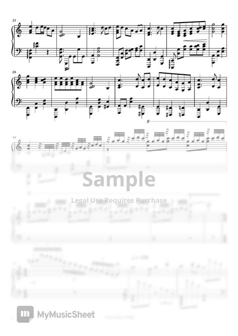 Korea Arirang Rhapsody Sheet By Seoyul Chafirefly Piano