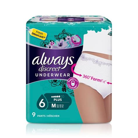 Multipack 2x Always Discreet Pants Plus Medium 9 Pack Incontinence