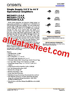 MC34072 Datasheet(PDF) - ON Semiconductor