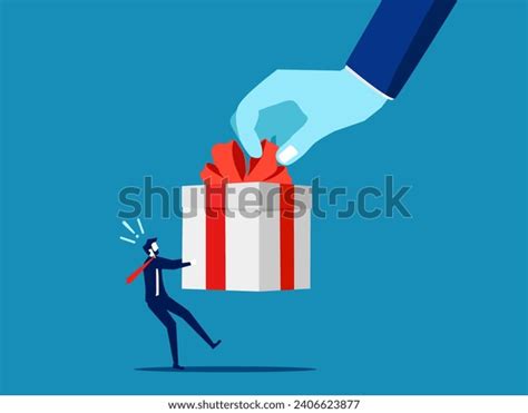 Compete Prize Big Hand Pulling Tug Stock Vector Royalty Free