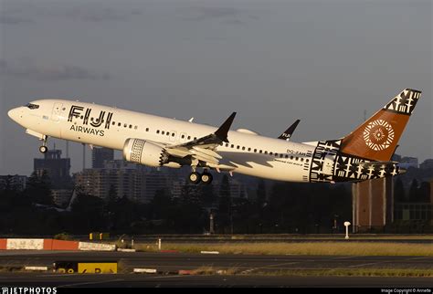 Dq Fah Boeing Max Fiji Airways Annette Jetphotos