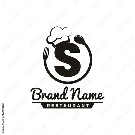 Letter S Restaurant Food Logo Design Stock Vector | Adobe Stock